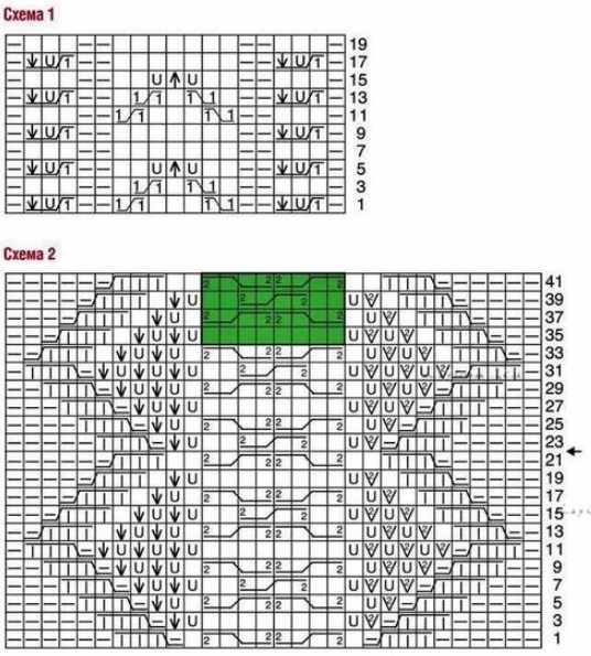 Ажурный пуловер спицами