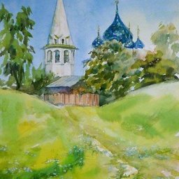 ​Церковь акварелью