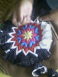 Коврик из лоскутков