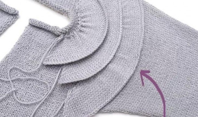 Вязаные воланчики