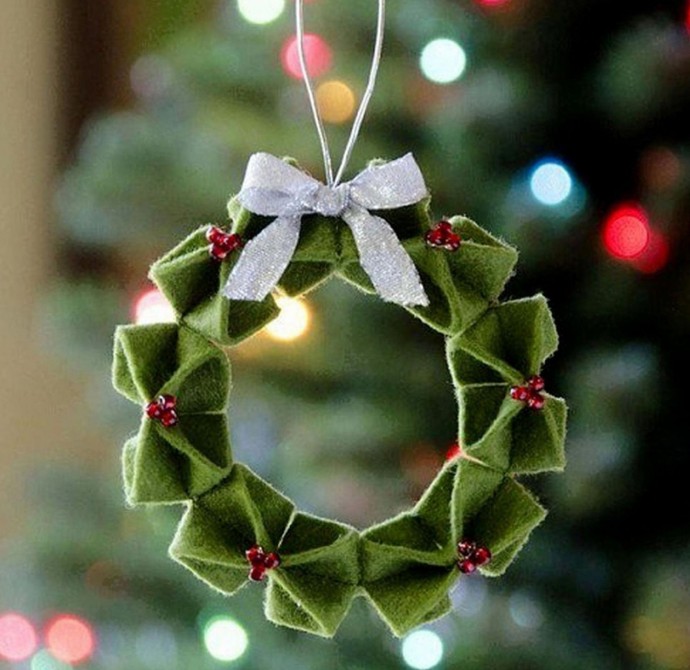 Изумительные ёлочные игрушки из фетра