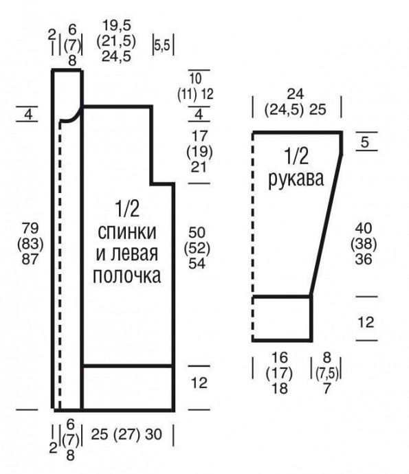 Серый кардиган с "косами" Серый кардиган с "косами"