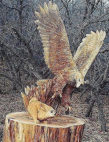 Невероятные скульптуры из дерева