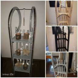 Декор из старых санок