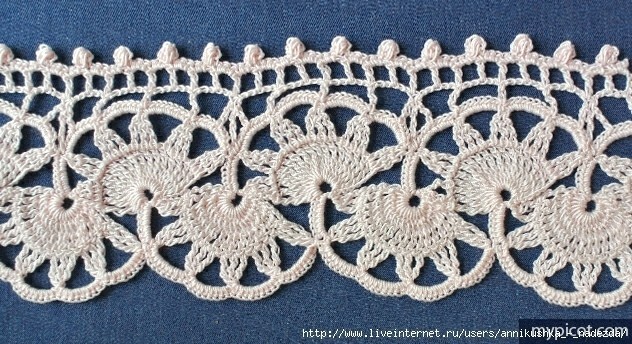 Невероятно красивая кайма крючком