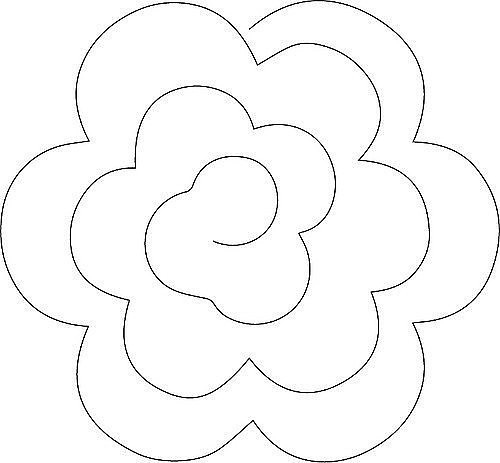 Объемные цветы из фетра: шаблоны для вырезания