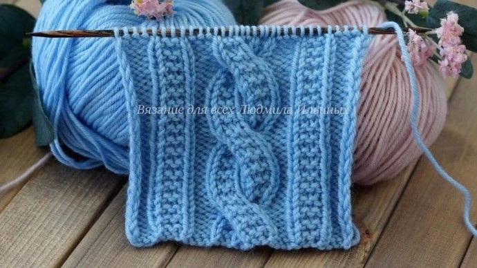 Очень красивый узор спицами Очень красивый узор спицами