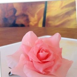 Роза из полимерной глины