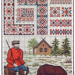 ​Русские народные узоры для вышивки крестом