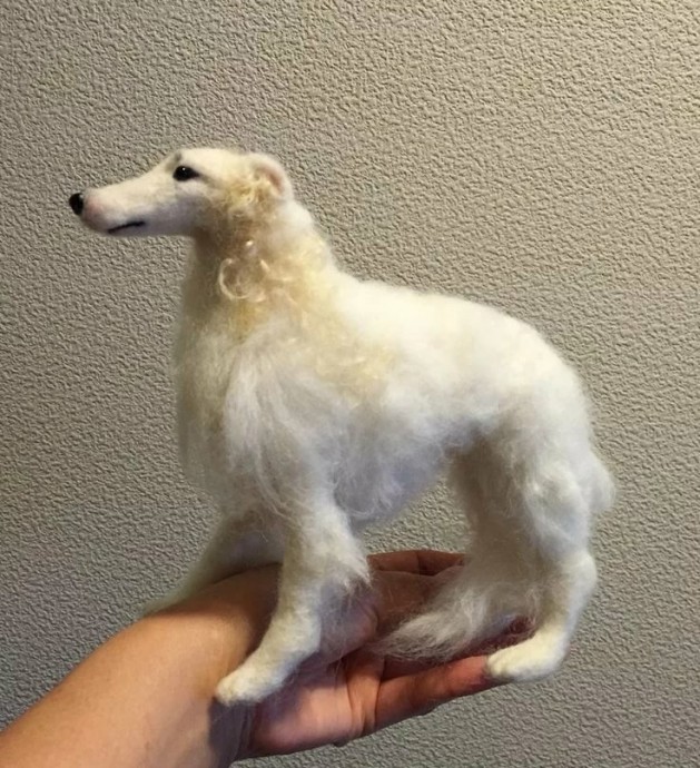 Собачки из войлока