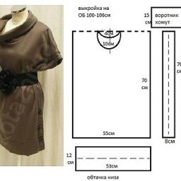 Выкройка трикотажного платья