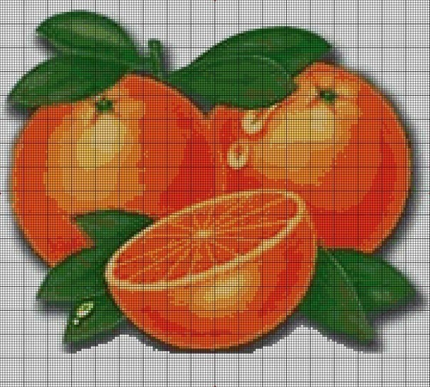 ​Вышиваем апельсины