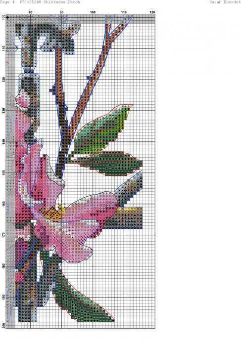 Вышивка нежных цветов на черном фоне