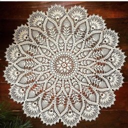 Ажурная салфетка крючком