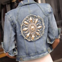 Идеи декора джинсовых курток