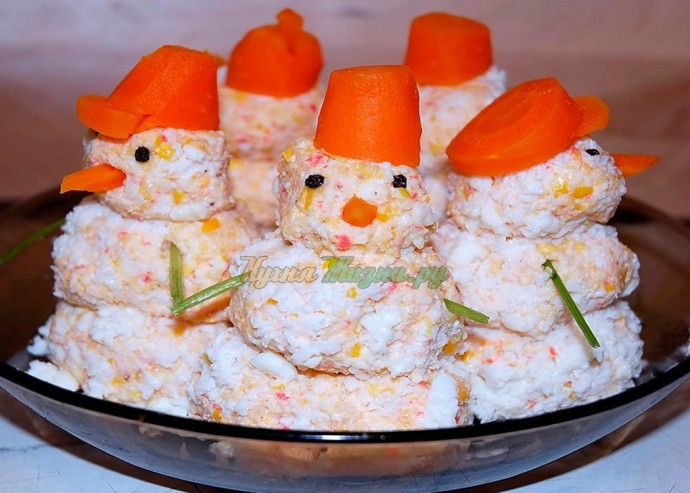 ​Идеи снеговиков для новогоднего стола