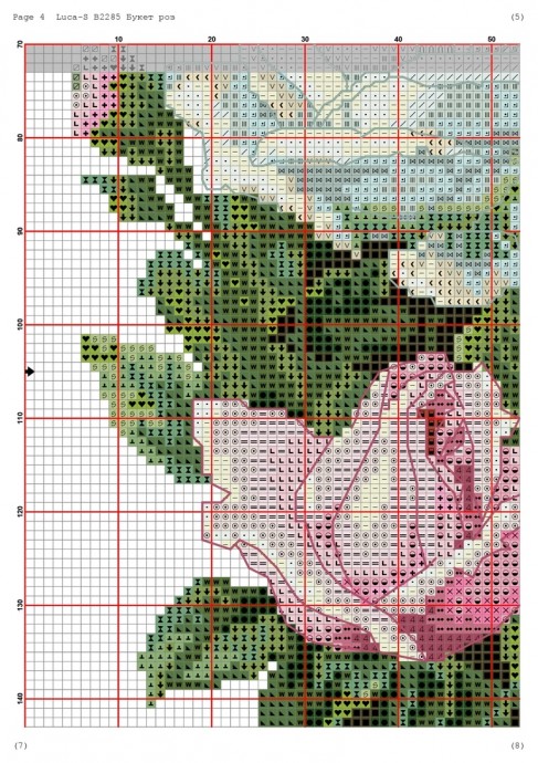 ​Вышиваем шикарный букет