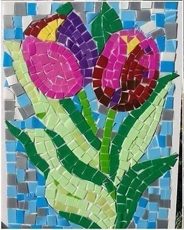 Панно из пластиковых бутылок