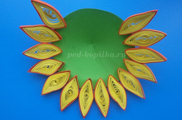 Квиллинг подсолнухи: мастер-класс