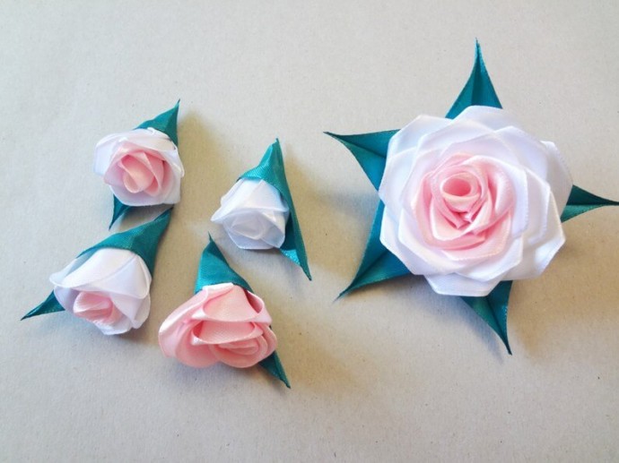 Нежная заколка своими руками