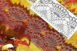 Схемы каймы крючком