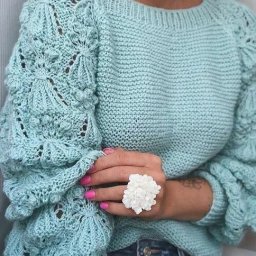 ​Шикарный узор для вязания на спицах