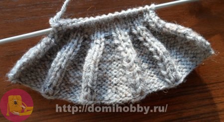 Вязание рюши спицами