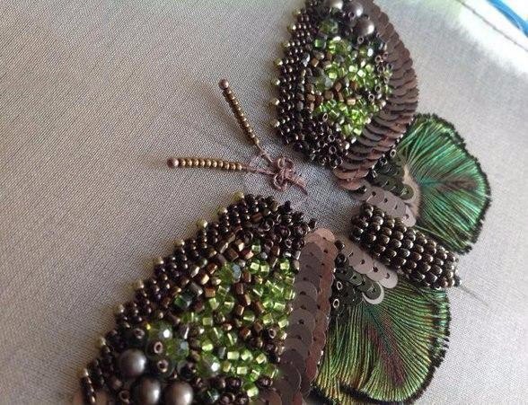 ​Вышиваем бабочку