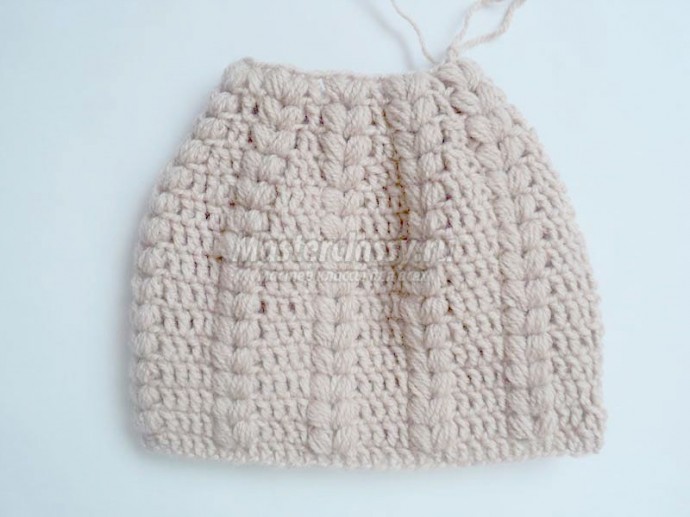 Женская шапка крючком для начинающих