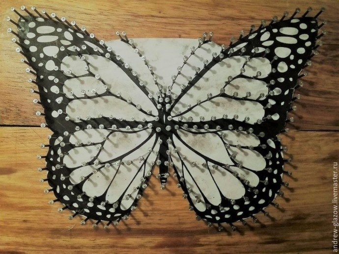 ​Бабочка в технике стринг-арт