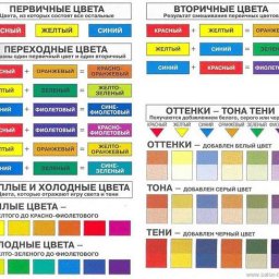 Гармоничное сочетание цветов на основе круга Итона