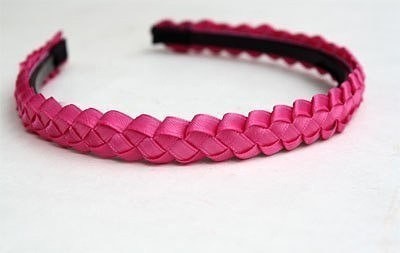 Оплетаем ободок атласной лентой