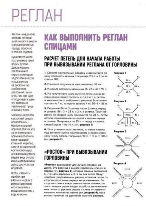 Реглан без швов