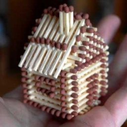 ​Домик из спичек