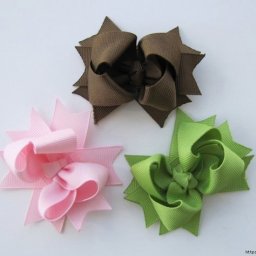 Бантик из репсовых лент: мастер-класс