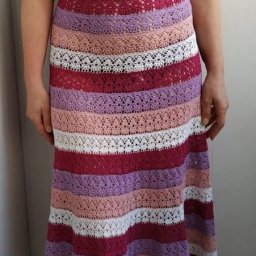 Полосатый сарафан на лето