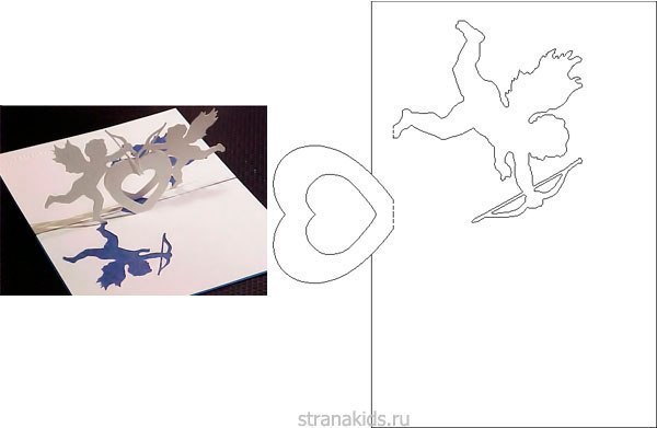 Объемные открытки со схемами вырезания Объемные открытки со схемами вырезания