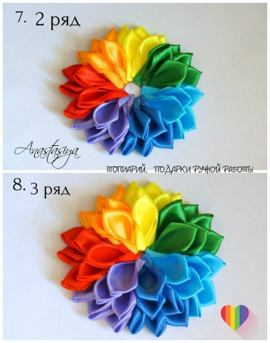 Резинка цветок "Семицветик"