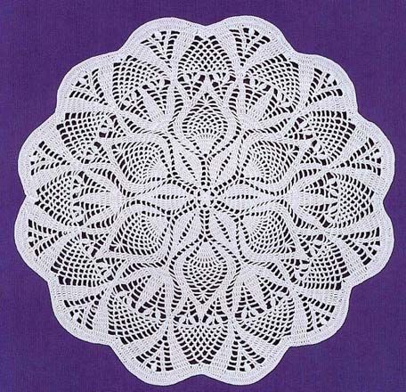 Салфетки крючком со схемами