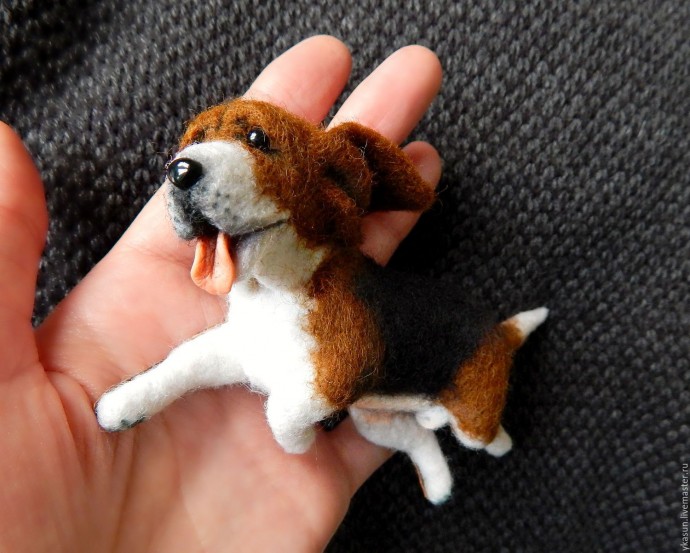Собачки из войлока
