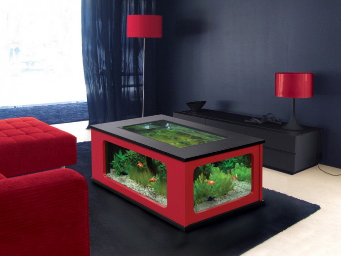 Стол-аквариум: оригинальные идеи для творчества