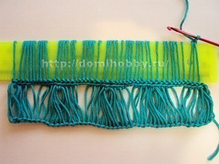 Ажурный узор крючком с уголками с вытянутыми петлями: мастер-класс