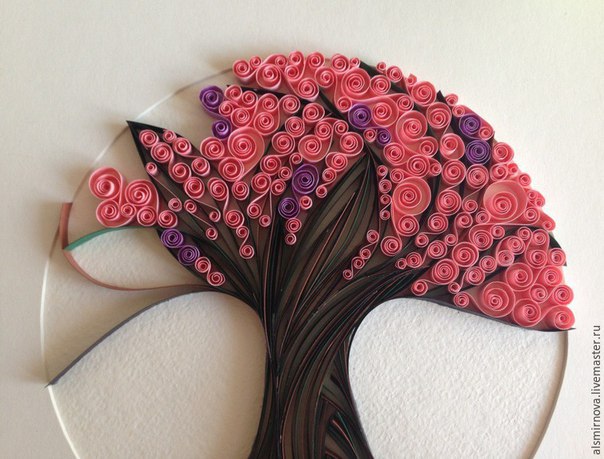 Декоративное панно в технике квиллинг