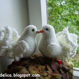 Голубь крючком