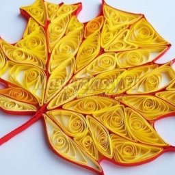 Листочек в технике квиллинг: мастер-класс