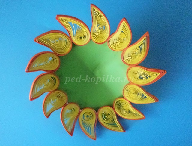 Квиллинг подсолнухи: мастер-класс