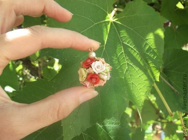 Подвеска "Розовый шар" Подвеска "Розовый шар"