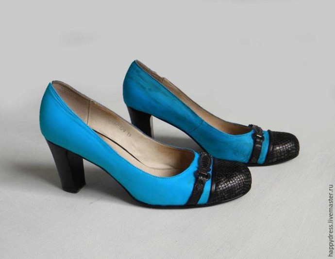 Легко преображаем черный туфли в яркие и эффектные