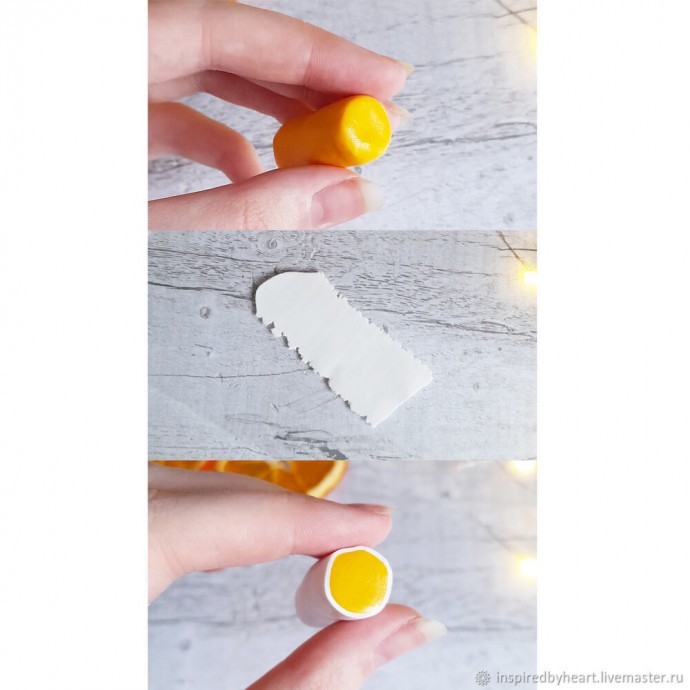 Мандариновая брошь