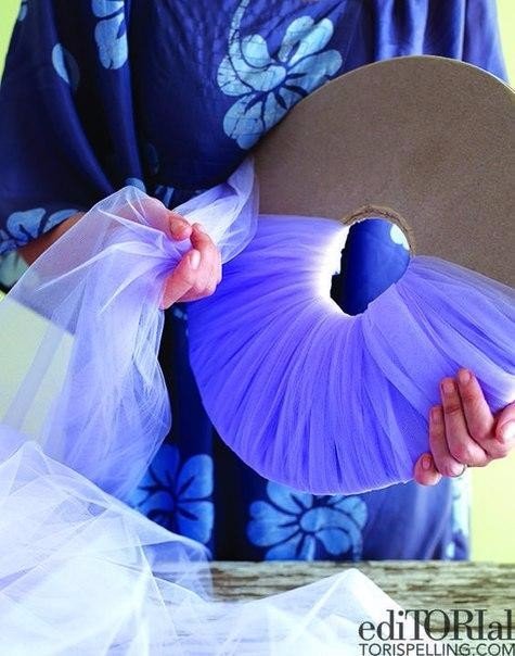 Помпоны из фатина для декора